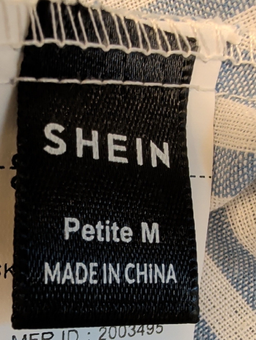 SHEIN Blue and White Striped Sleeveless Sundress - Petite M - Picture 5 of 6